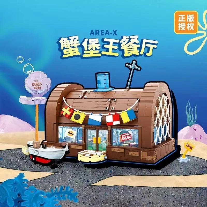 SEMBO AREA-X AB0027 SpongeBob SquarePants Krusty Krab Restaurant - YWOBB
