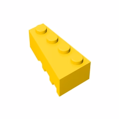 GOBRICKS GDS-592 Wedge 4 x 2 Left - YWOBB