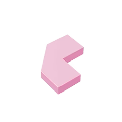 GOBRICKS GDS-1044 Modified Facet 2 x 2 - YWOBB