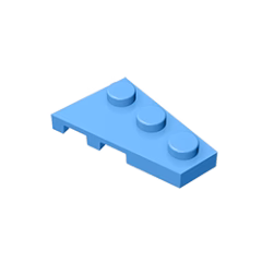 GOBRICKS GDS-547 Plate 3 x 2 Right - YWOBB