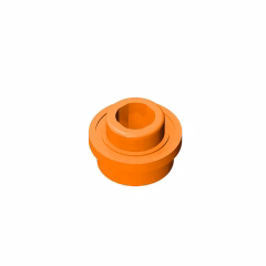 GOBRICKS GDS-603  Round 1 x 1 with Open Stud - YWOBB