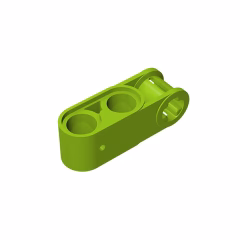 GOBRICKS GDS-936 Axle and Pin Connector Perpendicular 3L with 2 Pin Holes - YWOBB