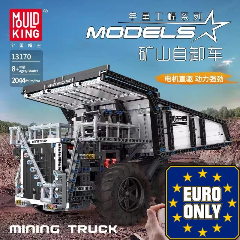 Mould King 13170 Custom RC Mining Dump Truck Muldenkipper OVP EU Warehouse Version - YWOBB