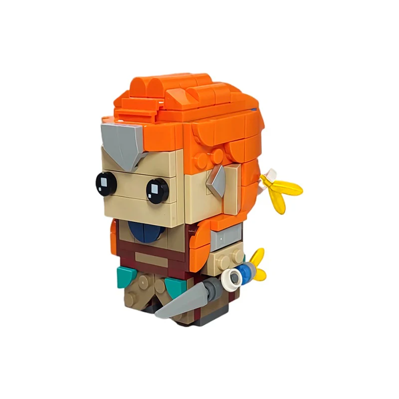 GOBRICKS MOC 171549 Horizon Zero Dawn Aloy Brickheadz - YWOBB