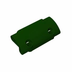 GOBRICKS GDS-1011 Panel Curved 7 x 3 with 2 Pin Holes through Panel Surface - YWOBB