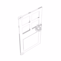 GOBRICKS GDS-876 Door 1 x 4 x 6 with 4 Panes and Stud Handle - YWOBB