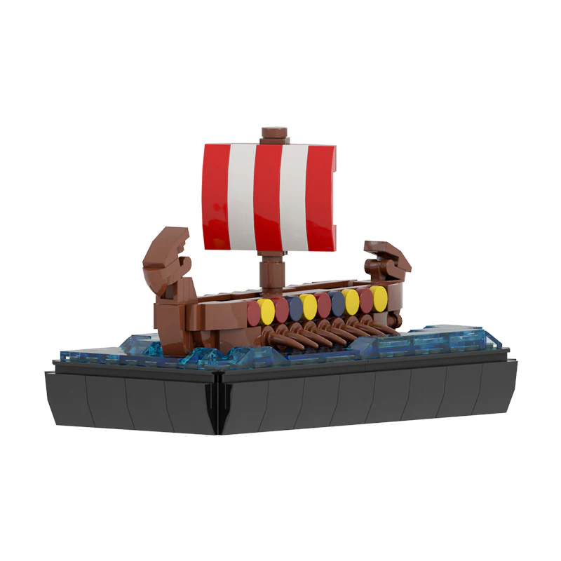 MOC C9157 Small Viking Ship - YWOBB