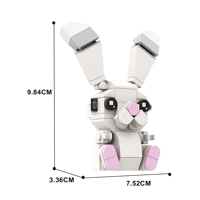 GOBRICKS MOC A0161Y01 Moon Rabbit Doll - YWOBB