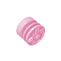 GOBRICKS GDS-1158 Wheel 18mm D. x 14mm with Axle Hole, Fake Bolts and Shallow Spokes - YWOBB