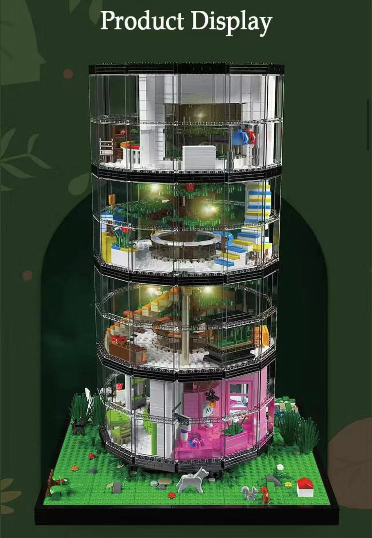 Mould King 16013 Transparent Tower - YWOBB