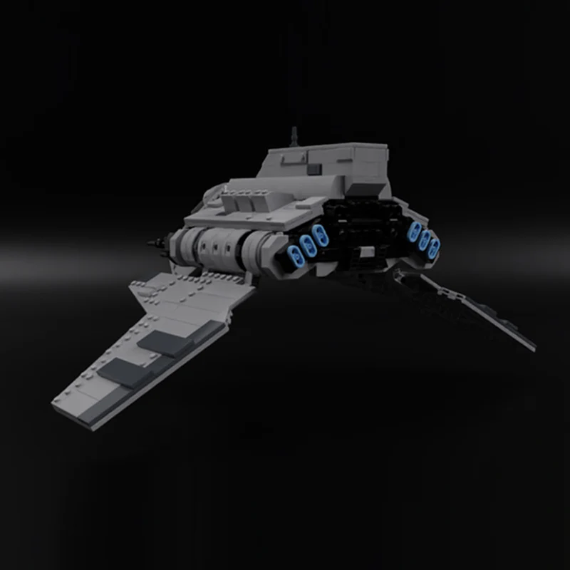 GOBRICKS MOC 134580 Imperial Nu-Class Attack Shuttle - YWOBB