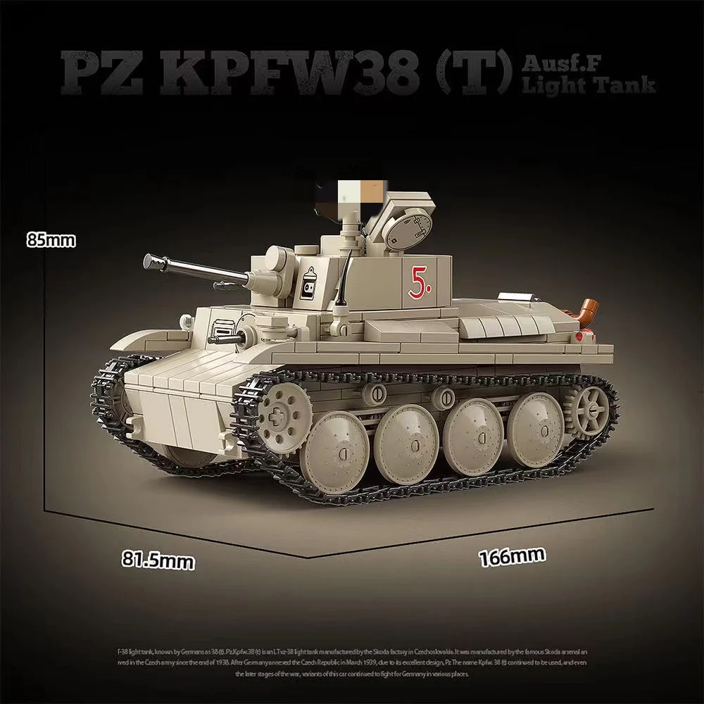 Quan Guan 100285 PZ KPFW38(T) Ausf.F Light Tank - YWOBB