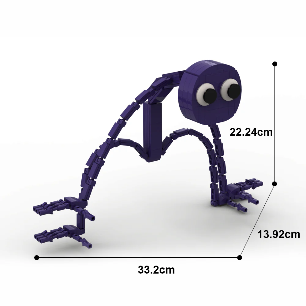 GOBRICKS MOC A0098 Rainbow Friend-Purple (Long Leg Monster) - YWOBB