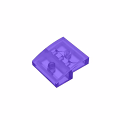 GOBRICKS GDS-659  Curved 2 x 2 - YWOBB
