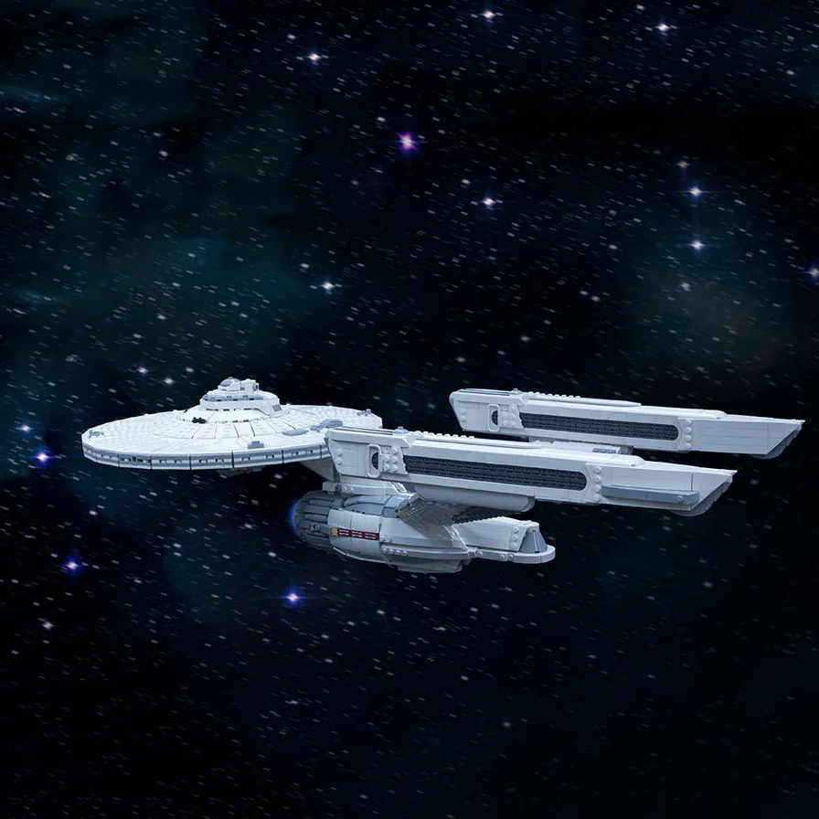 GOBRICKS MOC A1321 Star Trek - Starship Enterprise - YWOBB
