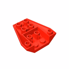 GOBRICKS GDS-1124 Wedge 4 x 4 Triple Inverted with Connections between 2 Studs - YWOBB