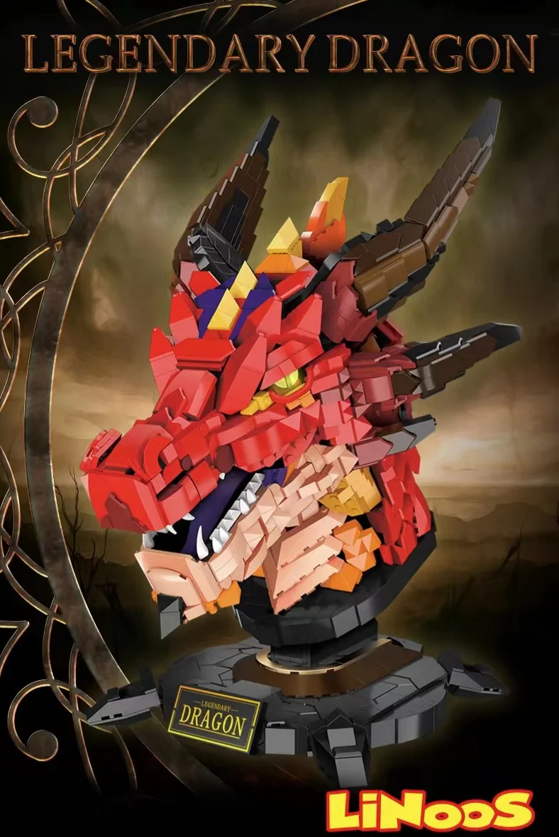 LELE LN1008 Legendary Fire Dragon Head - YWOBB