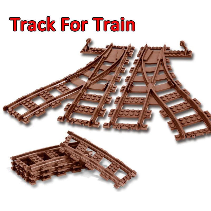 GBL 98215-3&4 Straight & Curved Rail Tracks For Train - YWOBB