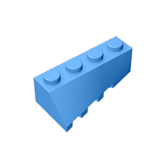 GOBRICKS GDS-1167 Wedge 4 x 2 Sloped Right - YWOBB