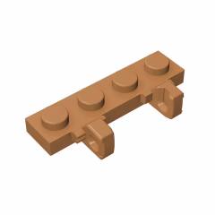 GOBRICKS GDS-894 Hinge Plate 1 x 4 Locking Dual 1 Fingers on Side - YWOBB