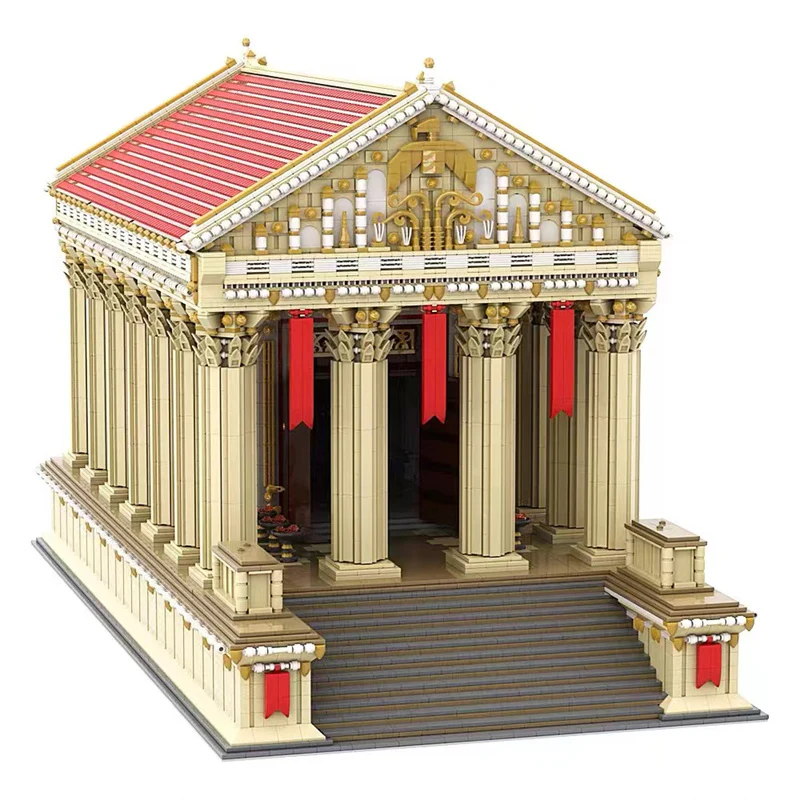 GOBRICKS MOC A1191 Ancient Roman Temple - YWOBB