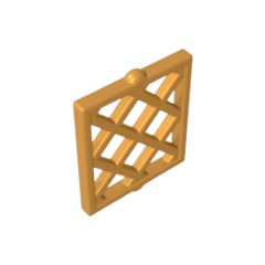 GOBRICKS GDS-90095 Pane for Window 1 x 2 x 2 Lattice Diamond - YWOBB