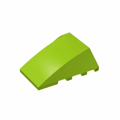 GOBRICKS GDS-730 Wedge 4 x 4 No Studs - YWOBB
