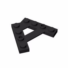 GOBRICKS GDS-727  Plate A-Shape with 2 Rows of 4 Studs - YWOBB