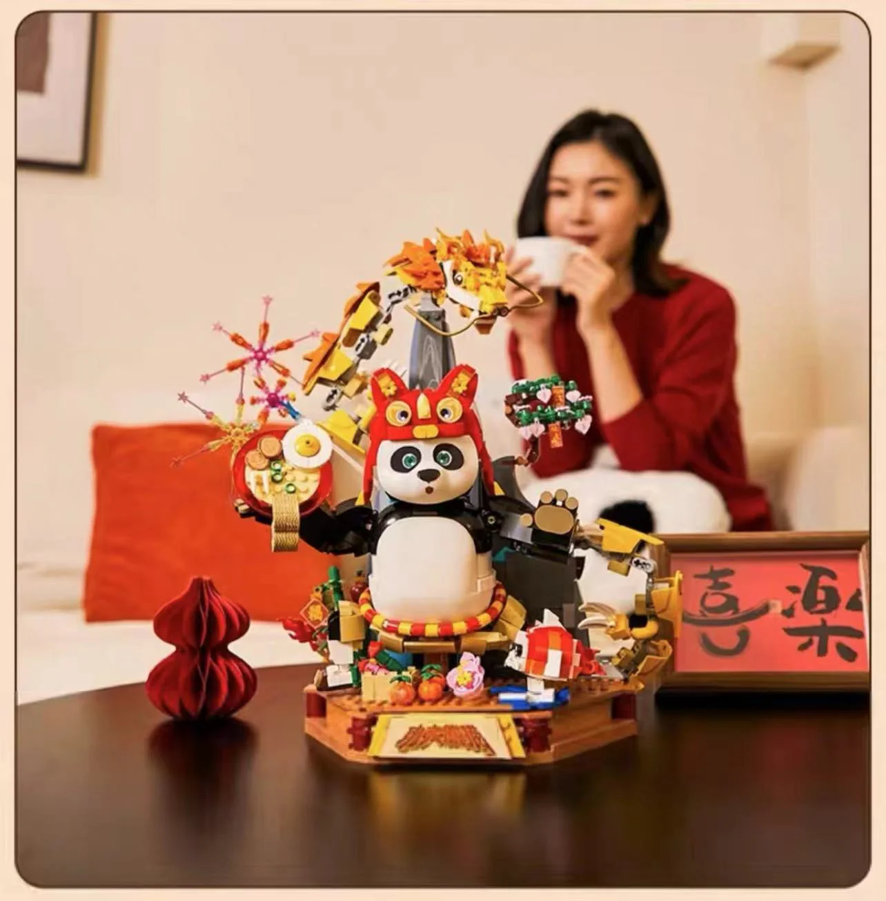 PANTASY 86504 Kung Fu Panda and Dragon Warrior celebrate the Chinese New Year - YWOBB