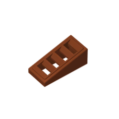 GOBRICKS GDS-838 Slope 18 2 x 1 x 2/3 with 4 Slots - YWOBB