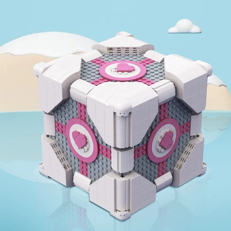 GOBRICKS MOC 133284 The Weighted Companion Cube - YWOBB