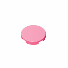 GOBRICKS GDS-611 Round 2 x 2 with Bottom Stud Holder - YWOBB