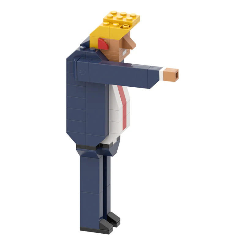 GOBRICKS MOC A1472Y02 Trump shooting version - YWOBB