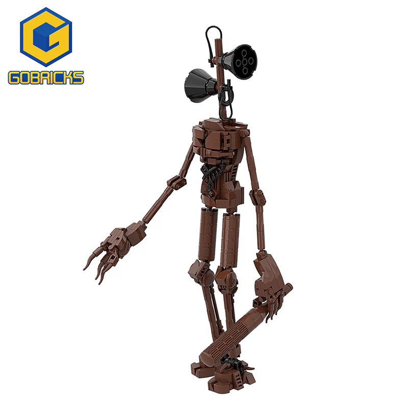 GOBRICKS MOC A0168Y01 Siren head-Brown - YWOBB