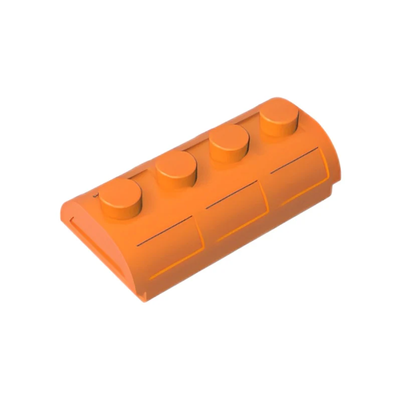 GOBRICKS GDS-2099 Container Treasure Chest Lid Curved with Thick Hinge - YWOBB