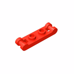 GOBRICKS GDS-734  Modified 1 x 2 with Bar Handles on Ends - Closed Ends - YWOBB