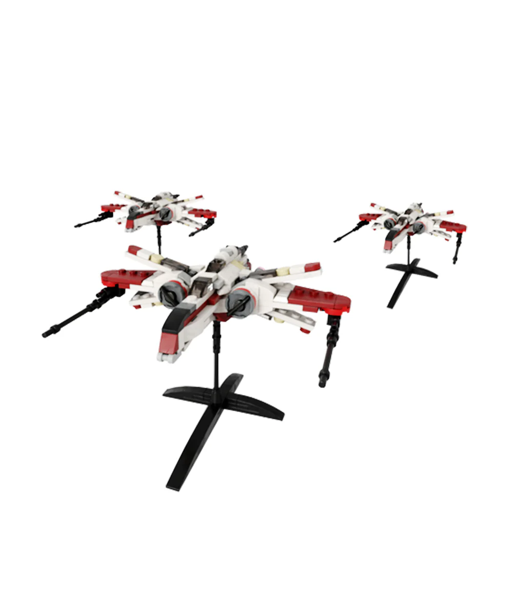 GOBRICKS MOC 129749 Mini Size ARC-170 starfighter - YWOBB