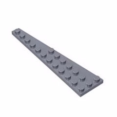 GOBRICKS GDS-707  Plate 12 x 3 Right - YWOBB