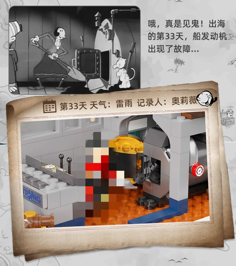 PANTASY 86402 Popeye Steam Boat OVP EU Warehouse Version - YWOBB