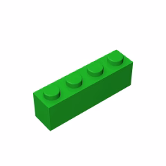 GOBRICKS GDS-534 Brick 1 x 4 - YWOBB