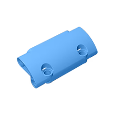 GOBRICKS GDS-1011 Panel Curved 7 x 3 with 2 Pin Holes through Panel Surface - YWOBB
