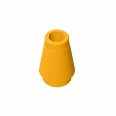 GOBRICKS GDS-606 Cone 1 x 1 without Top Groove - YWOBB