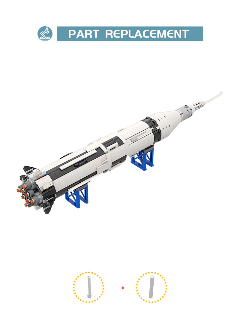 MOC 68390 21309 - Saturn IB - YWOBB