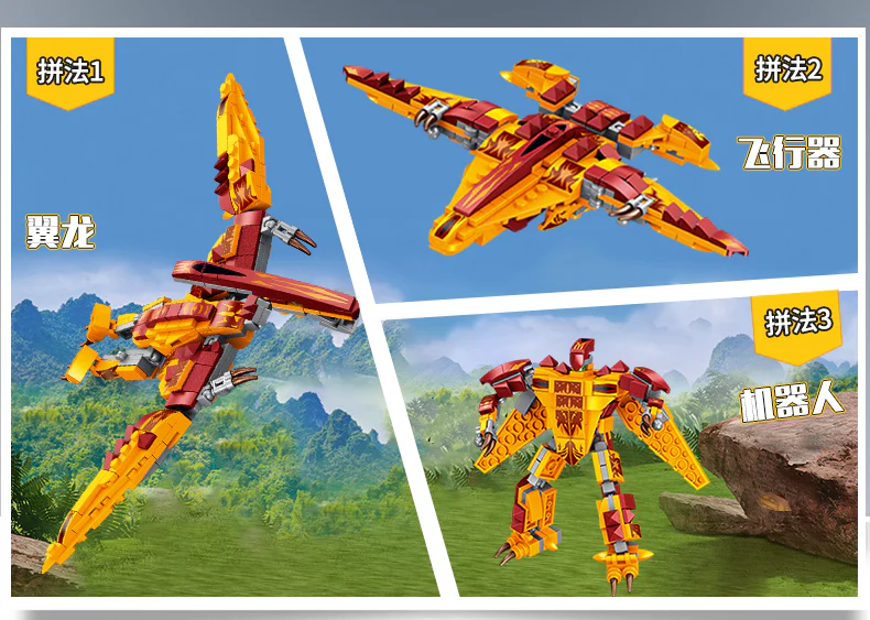 PANLOS 612001 Dinosaurs 4 In 1 - YWOBB