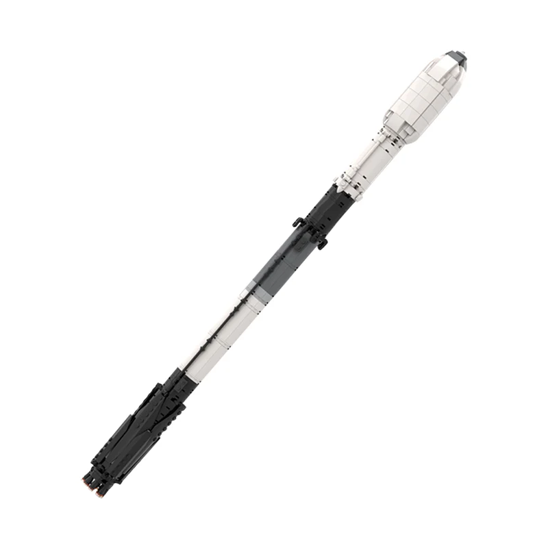 GOBRICKS MOC 75438 SpaceX Falcon 9 & Crew Dragon [Saturn V scale] - YWOBB