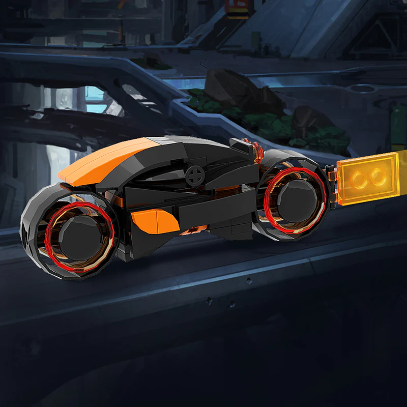 GOBRICKS MOC A0579Y01 Tron -orange - YWOBB