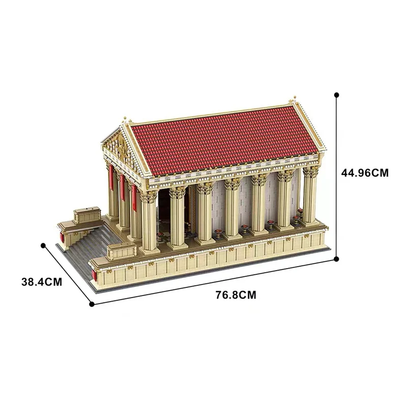 GOBRICKS MOC A1191 Ancient Roman Temple - YWOBB