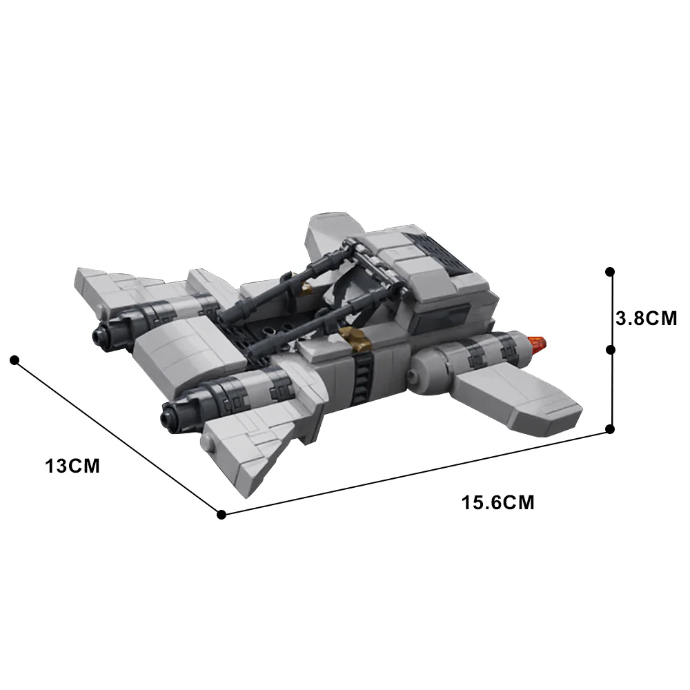 GOBRICKS MOC 141107 Pirate Snub Fighter - YWOBB