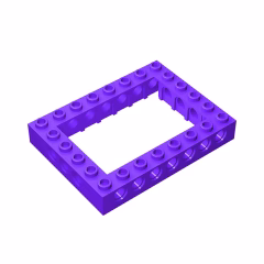 GOBRICKS GDS-974 Brick 6 x 8 Open Center - YWOBB