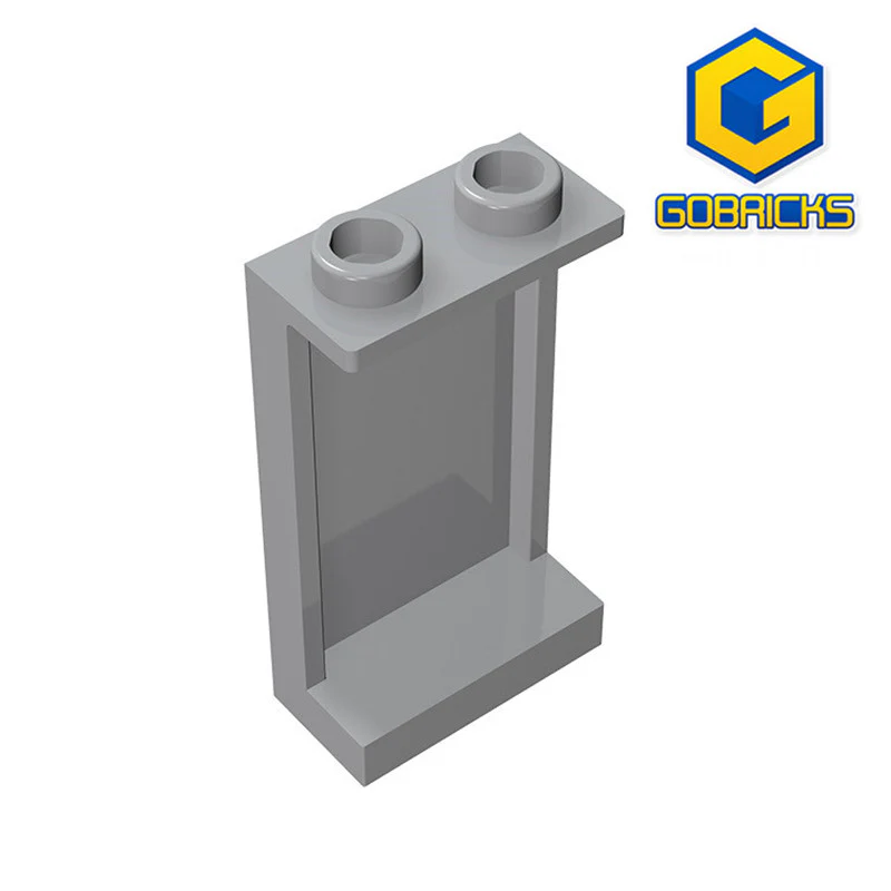 GOBRICKS GDS-781 Panel 1 x 2 x 3 with Side Supports - Hollow Studs - YWOBB